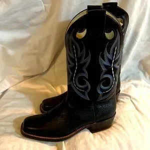 Durango mens leather boots bullnose (new) dark blue nice quality all occasion? Durango | Shoes | Durango Mens Leather Boots Bullnose New  main image 3